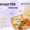 bánh gạo tím thảo dược