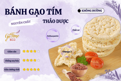 bánh gạo tím thảo dược