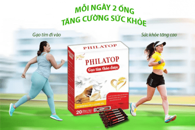 Ống bổ sung philatop gạo tím thảo dược